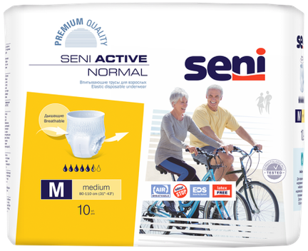 Seni Active Normal, трусы впитывающие, М, 10 шт