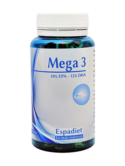 Espadiet, Mega 3 (ЭПК) рыбий жир, Капсулы, 60 шт