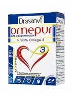 Drasanvi, Omepur3 рыбий жир, Капсулы, 45 шт