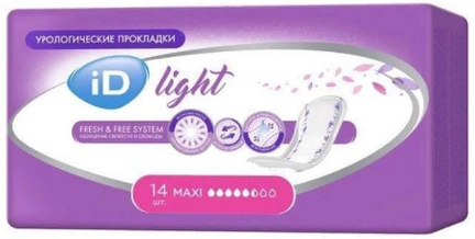 iD Light Maxi, урологические прокладки, 14 шт