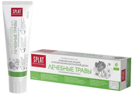 СПЛАТ Professional, с лечебными травами, Зубная паста (Травяной), 100 мл