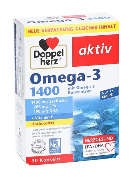 Doppelherz, Актив Омега-3 1400, 30 шт, Капсулы