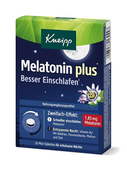 Kneipp®, мелатонин плюс, улучшение сна, мини-таблетки, 30 шт