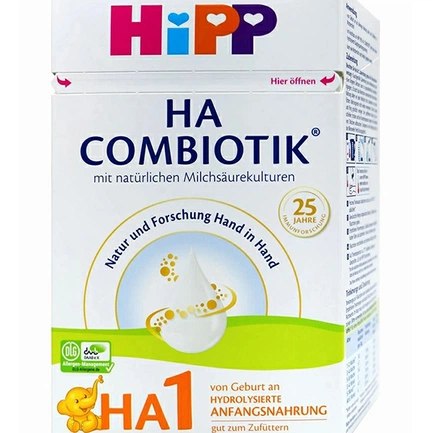 Hipp HA Combiotik 1, сухая детская молочная смесь с самого рождения, Гипоаллергенная формула, 600 г