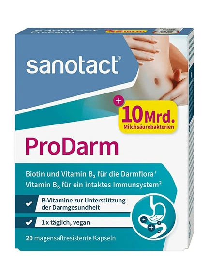 Sanotact, Молочнокислые культуры + витамины группы в, капсулы,