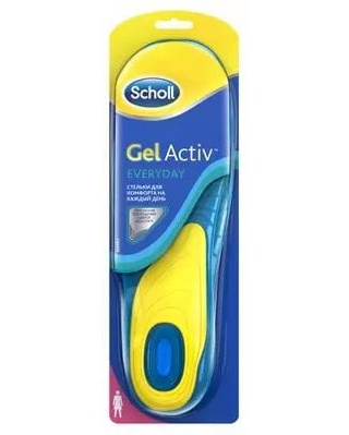 Шолл GelActive Everyday, для комфорта для женщин, Стельки, 2 шт