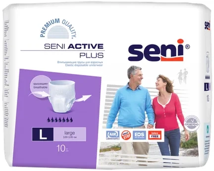 Seni Active Plus, трусы впитывающие, 10 шт