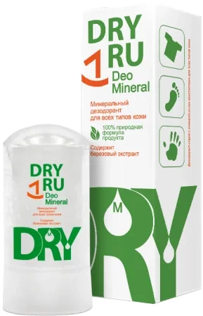 ДрайРу Deo Mineral, минеральный дезодорант, 60 г