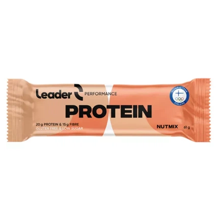 Leader Performance Protein, Батончик, 61 г (Ореховая смесь)