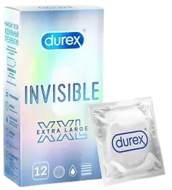 Дюрекс Invisible XXL, презервативы, 12 шт