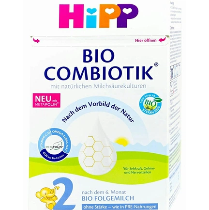 Hipp Bio Combiotik 2, сухая последующая молочная смесь с 6 месяцев, без крахмала, 600 г