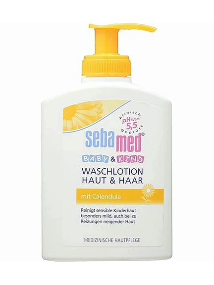 Sebamed Baby, Лосьон для мытья кожи и волос, календула, 200 мл