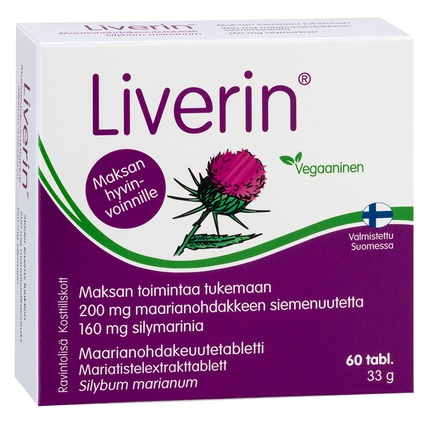 Liverin, для поддержки печени, Таблетки, 60 шт