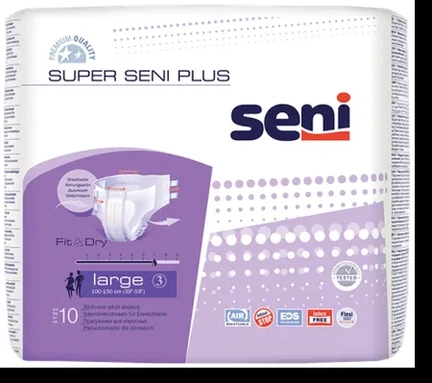 Seni Super Plus, подгузники для взрослых, 10 шт