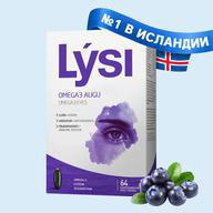 LYSI, Omega-3 Eye, Капсулы желатиновые, 64 шт (Черника)