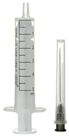 SFM, шприц двухкомпонентный одноразовый стерильный с иглой 22G 0.70 х 40-1/2", 1 шт