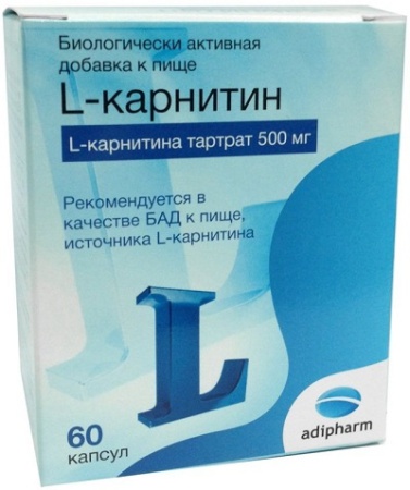 L-карнитин, Капсулы желатиновые, 60 шт
