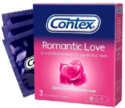 Презервативы КОНТЕКС Romantic Love ароматизированные, 3 шт