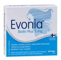 Evonia, биотин плюс, Капсулы желатиновые, 60 шт