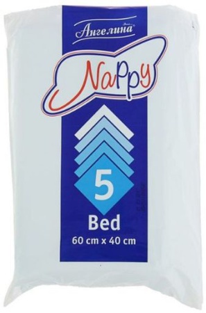 Пеленки Ангелина Nappy, 5 шт, 60 см х 60 см