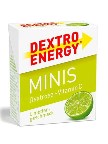 Dextro, Мини пастилки для энергии с лаймом, 50 г