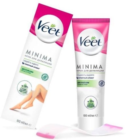 Veet MINIMA, для депиляции для сухой кожи, Крем, 100 мл