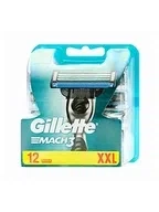 Gillette Mach 3, сменные лезвия для бритья, Лезвие для бритья, 12 шт