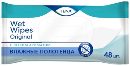 Тена Wet Wipes Original полотенца влажные, 48 шт