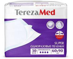 TerezaMed Super, пеленки одноразовые, 60 см х 90 см, 30 шт