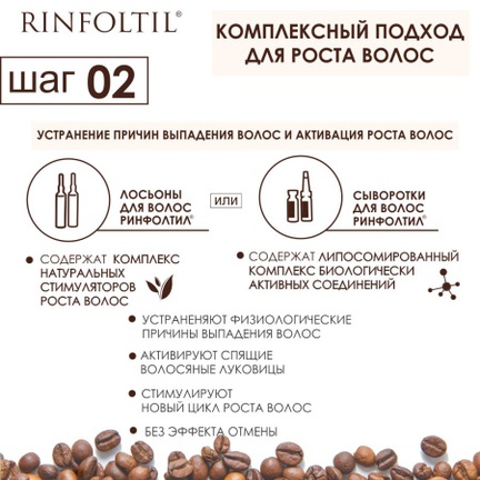 Ринфолтил с кофеином, для укрепления слабых волос, Шампунь, 200 мл