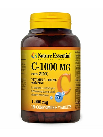 Nature Essential, витамин C 1000 мг + Цинк, 120 шт