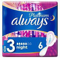 Always Ultra Platinum Night single, Прокладки гигиенические, 6 шт