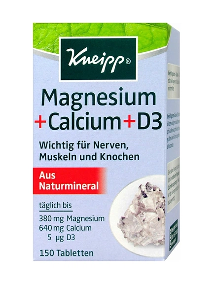 Kneipp, Магний + Кальций + D3, таблетки, 150 шт