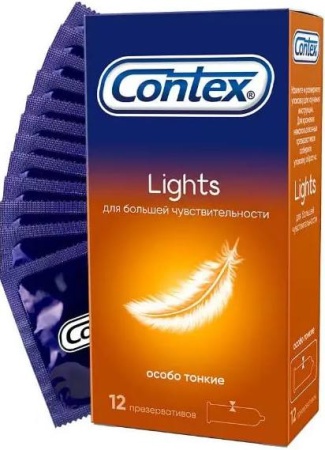 Презервативы КОНТЕКС Lights особо тонкие, 12 шт