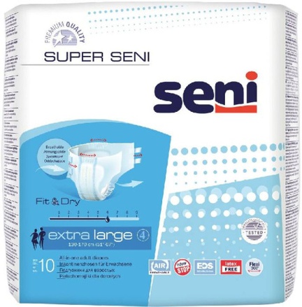 Seni Super, подгузники для взрослых, XL, 10 шт