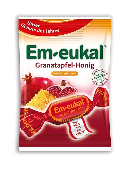 Em-Eukal, Леденцы для горла, Леденцы для рассасывания (Мёд и гранат), 75 г