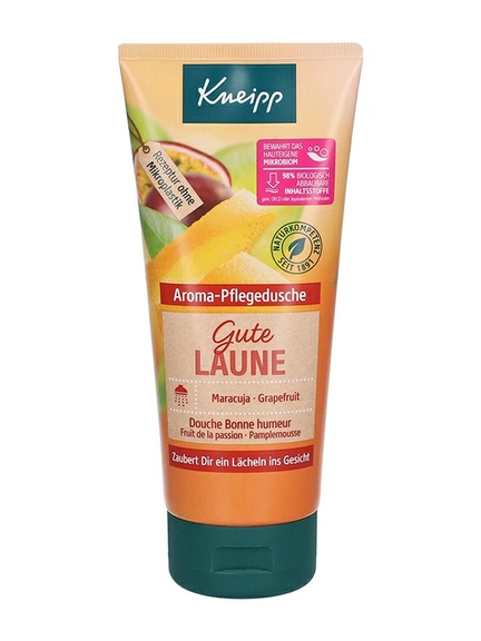 Kneipp®, ароматический гель для душа Хорошее настроение, Маракуйя-Грейпфрут, 200 мл