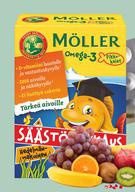 Möller Омега-3 для детей, Пастилки жевательные, 72 шт (Фруктовый)