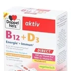 Doppelherz Актив B12 + D3 директ, 20 шт, Саше-пакет (Апельсин/гранат)