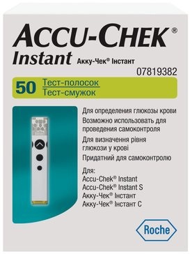 Accucheck Instant, тест-полоски, 50 шт