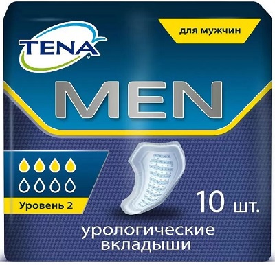 Тена, прокладки для мужчин (уровень 2), 10 шт