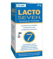 Lacto Seven, лактобактерии + инулин, Таблетки жевательные, 50 шт (Клубника и малина)