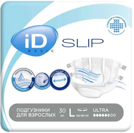iD Slip Basic, подгузники для взрослых, 30 шт