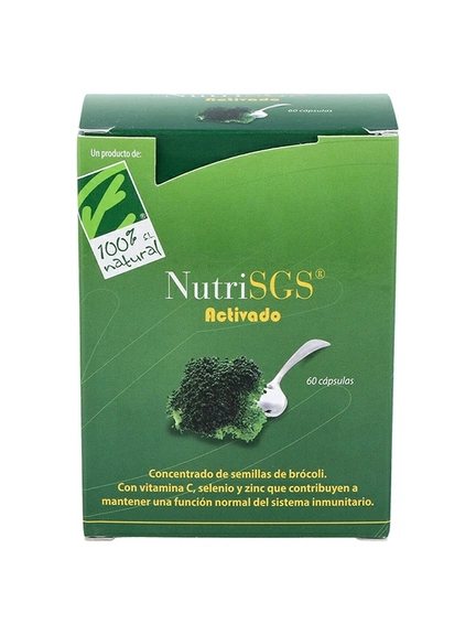 Cien Por Cien Natural, Nutrisgs Activado экстракт брокколи, 60 шт