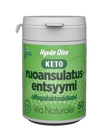 Hyvän Olon Keto, пищеварительный фермент, Таблетки, 60 шт