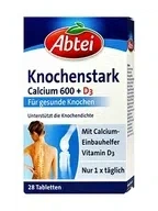 Abtei, Кальций усиленный 600 + витамин D3, Таблетки, 28 шт