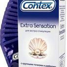 Презервативы КОНТЕКС Extra Sensation с крупными точками и ребрами, 12 шт
