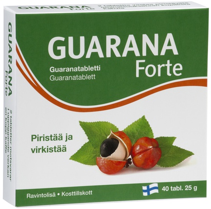 Guarana Forte, гуарана, Таблетки, 40 шт