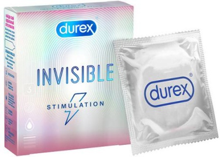 Презервативы Дюрекс Invisible Stimulation, 3 шт