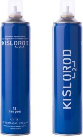 Баллончик медицинский с газовой смесью «KISLOROD» К12L, 1 шт